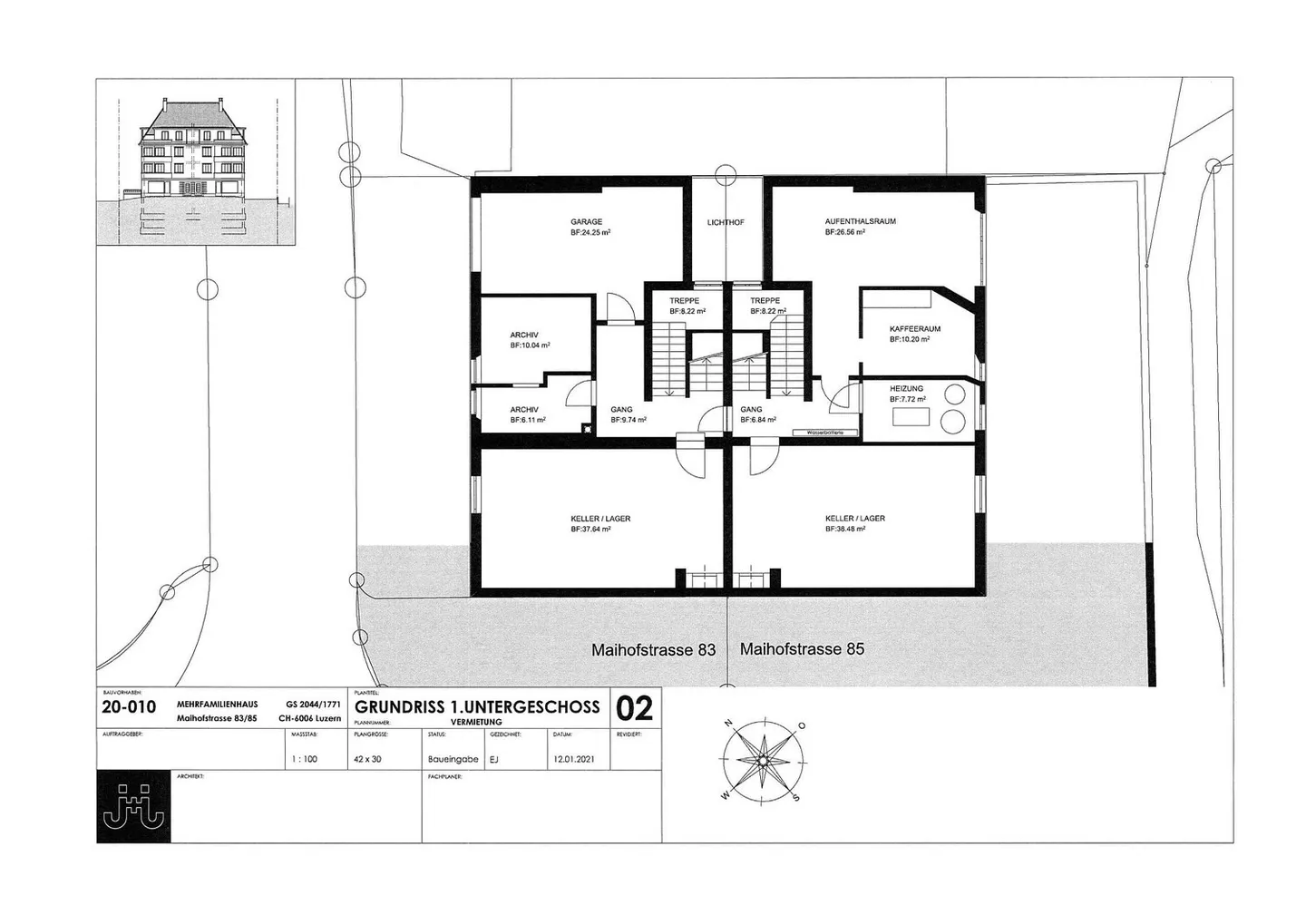 Locali commerciali in posizione centrale a Lucerna (Maihof) in affitto - Foto 10 di 10