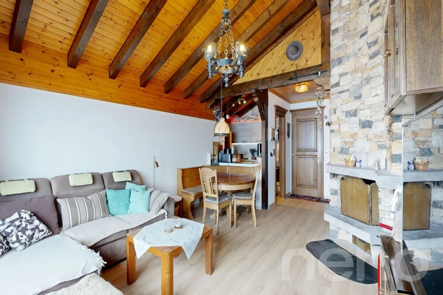 Wunderschöne 4,5-Zimmer-Wohnung mit freiem Blick in Leukerbad - Foto 5 von 12