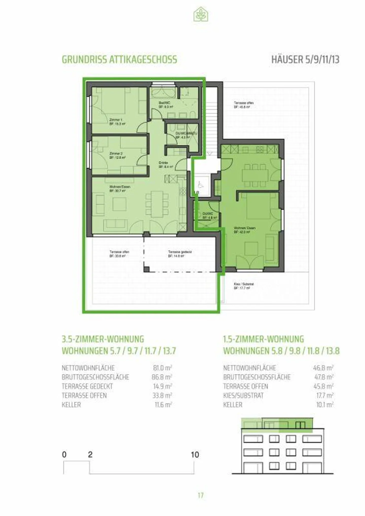 Einzigartige Attikawohnung mit Rundumsicht - Foto 16 von 16