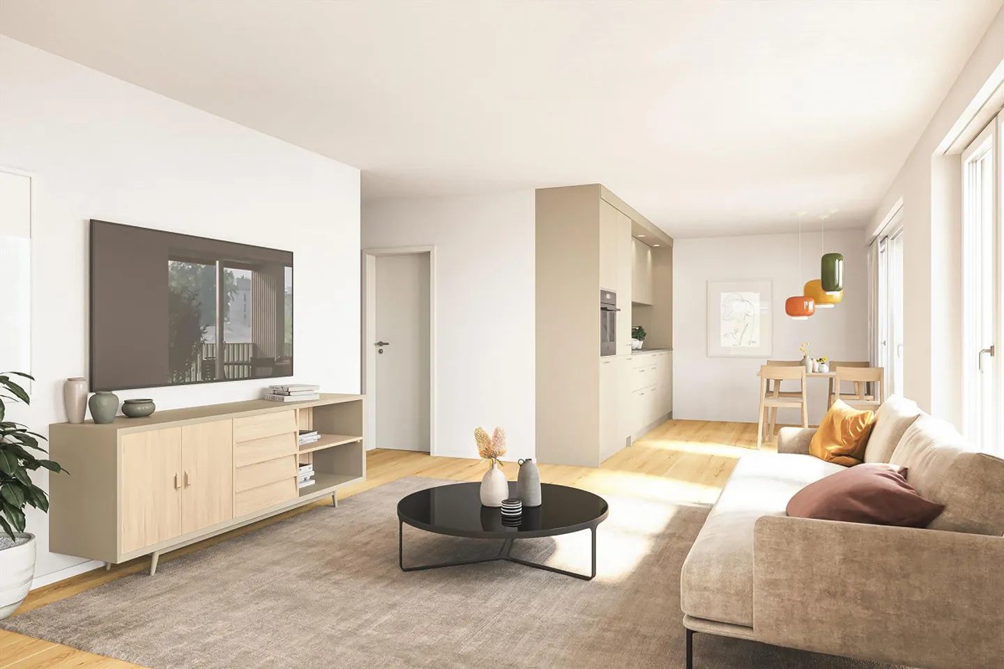 2.5 Zimmer Neubauwohnung in parkähnlicher Umgebung - Foto 2 von 2