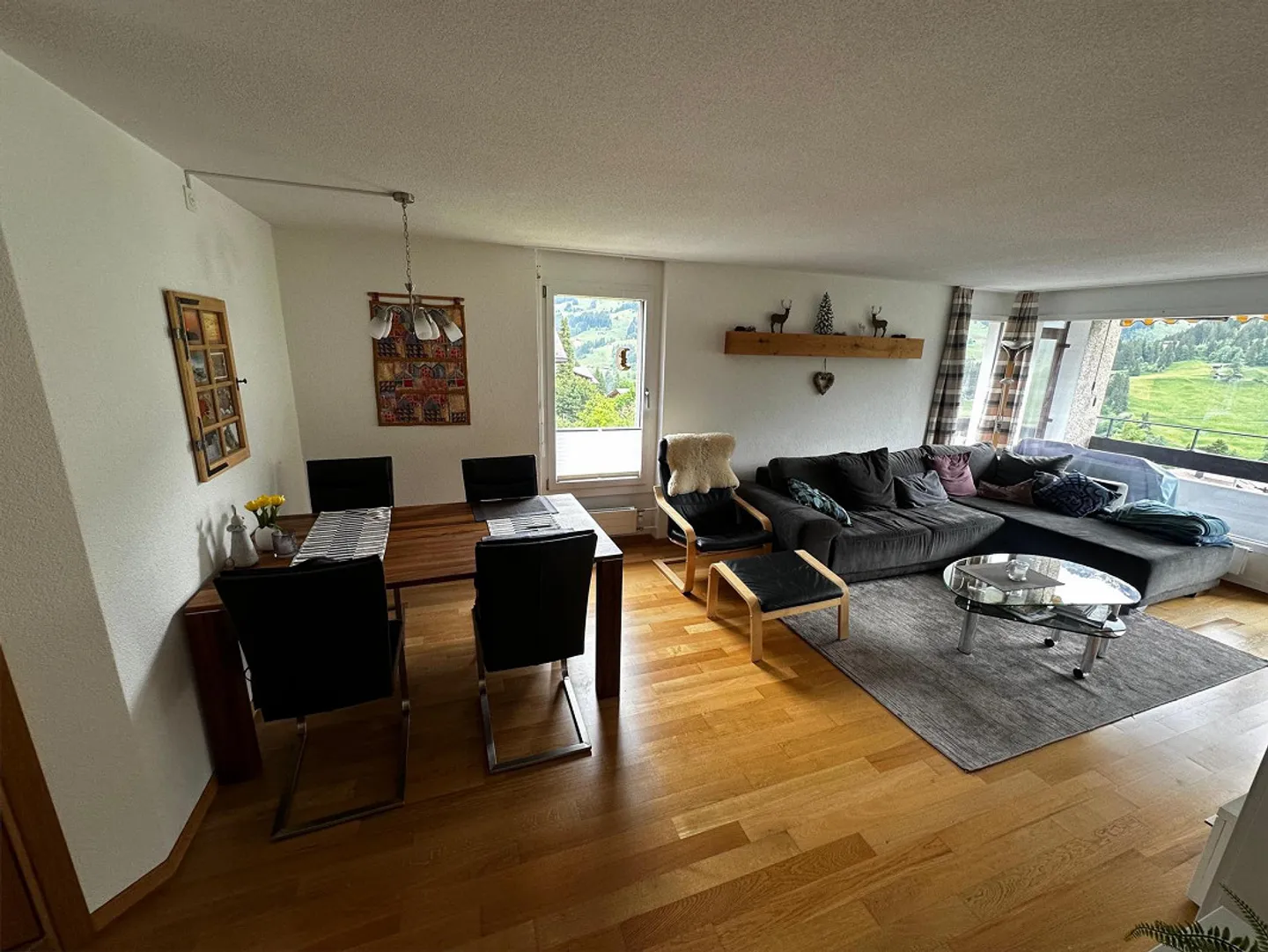 Appartamento 3 locali di fronte al panorama montano con vista sulla valle - Foto 3 di 9