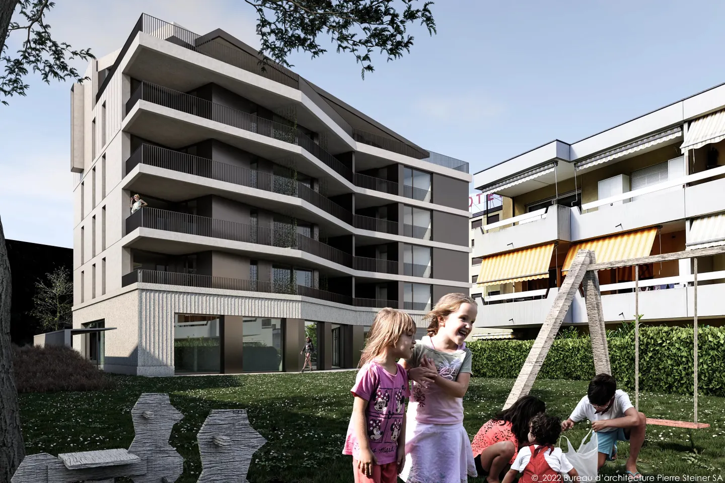 Zu vermieten - neuer Gewerberaum in Martigny - Projekt "Le 15" - Foto 1 von 2