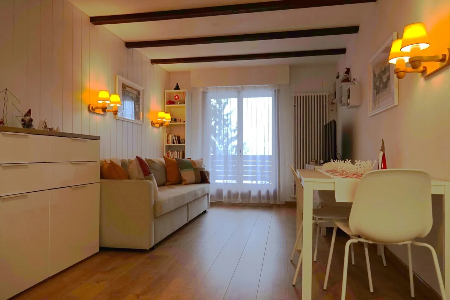 Charmante 2,5-Zimmer-Wohnung in Torgon Ruhig, ohne direkte Nachbarn - Foto 1 von 11