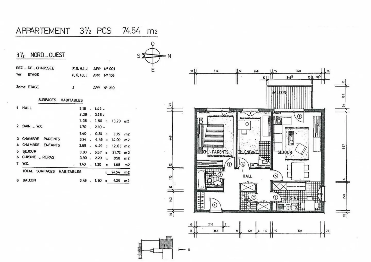 3,5 Zimmer in einem Viertel in der Nähe aller Annehmlichkeiten und freundlich - Foto 13 von 13