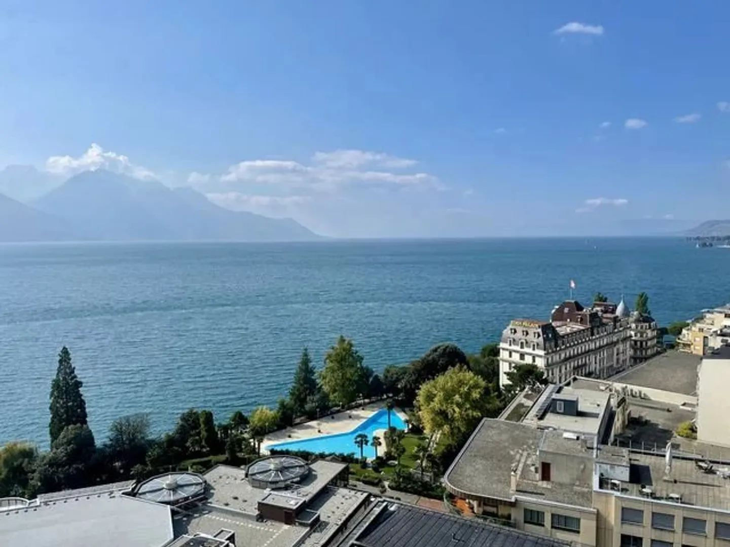 Appartamento arredato con 2 camere al 16° piano con vista su Montreux e sul lago. - Foto 7 di 9