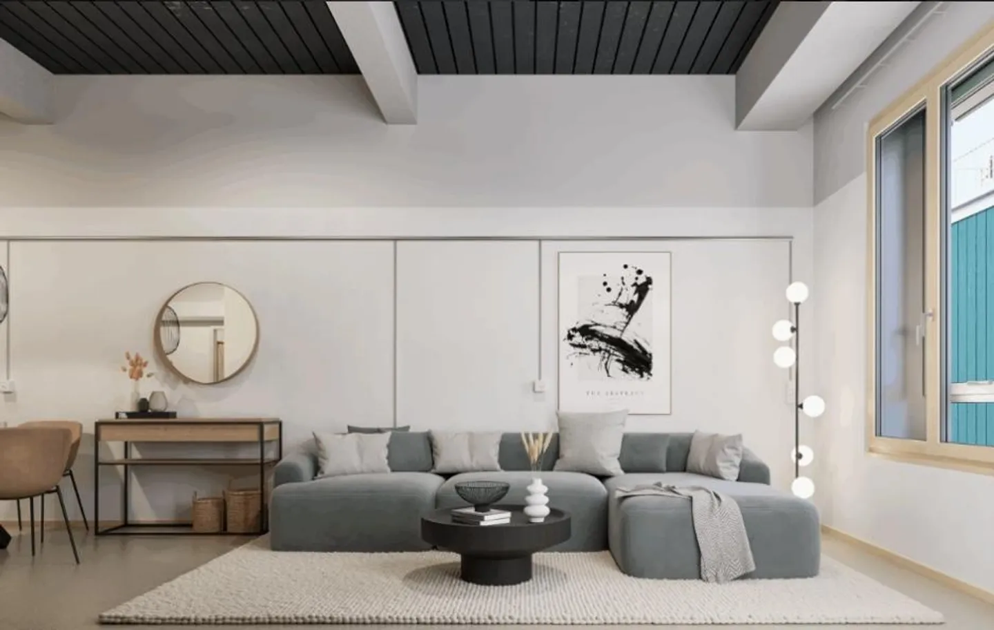 First occupancy on the Rhine: Modern 2.5-room new apartment (53m²) in Basel - Photo 1 of 8