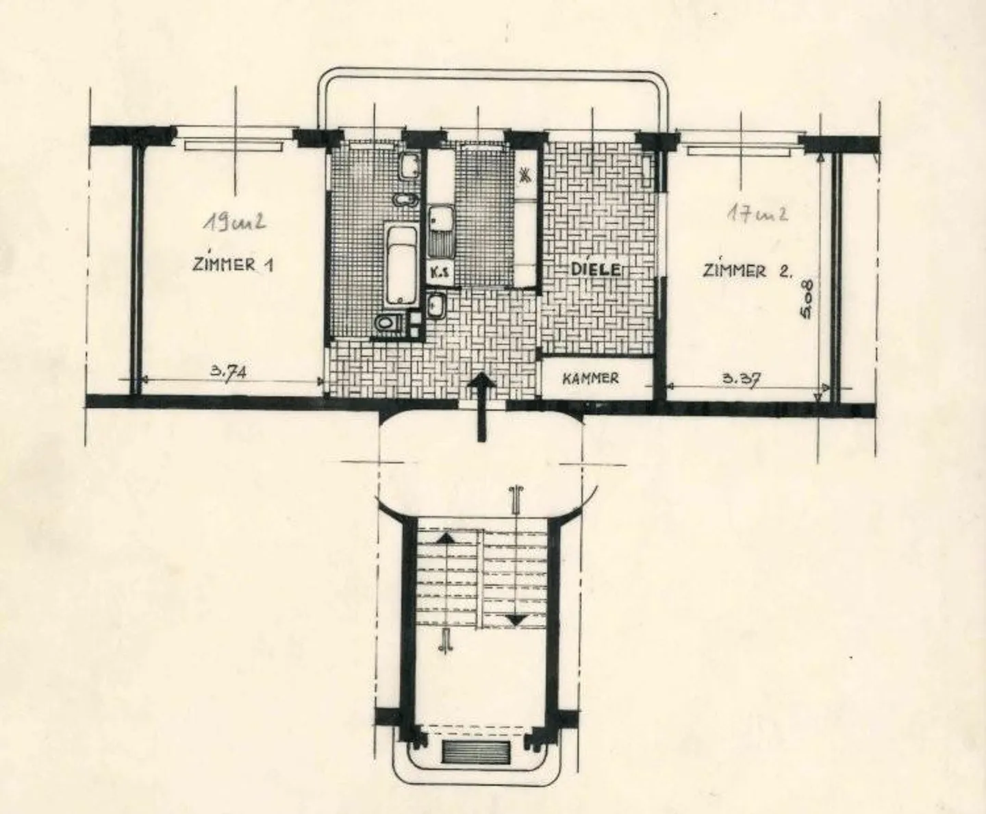 Charmante Wohnung mit Balkon - Foto 6 von 7