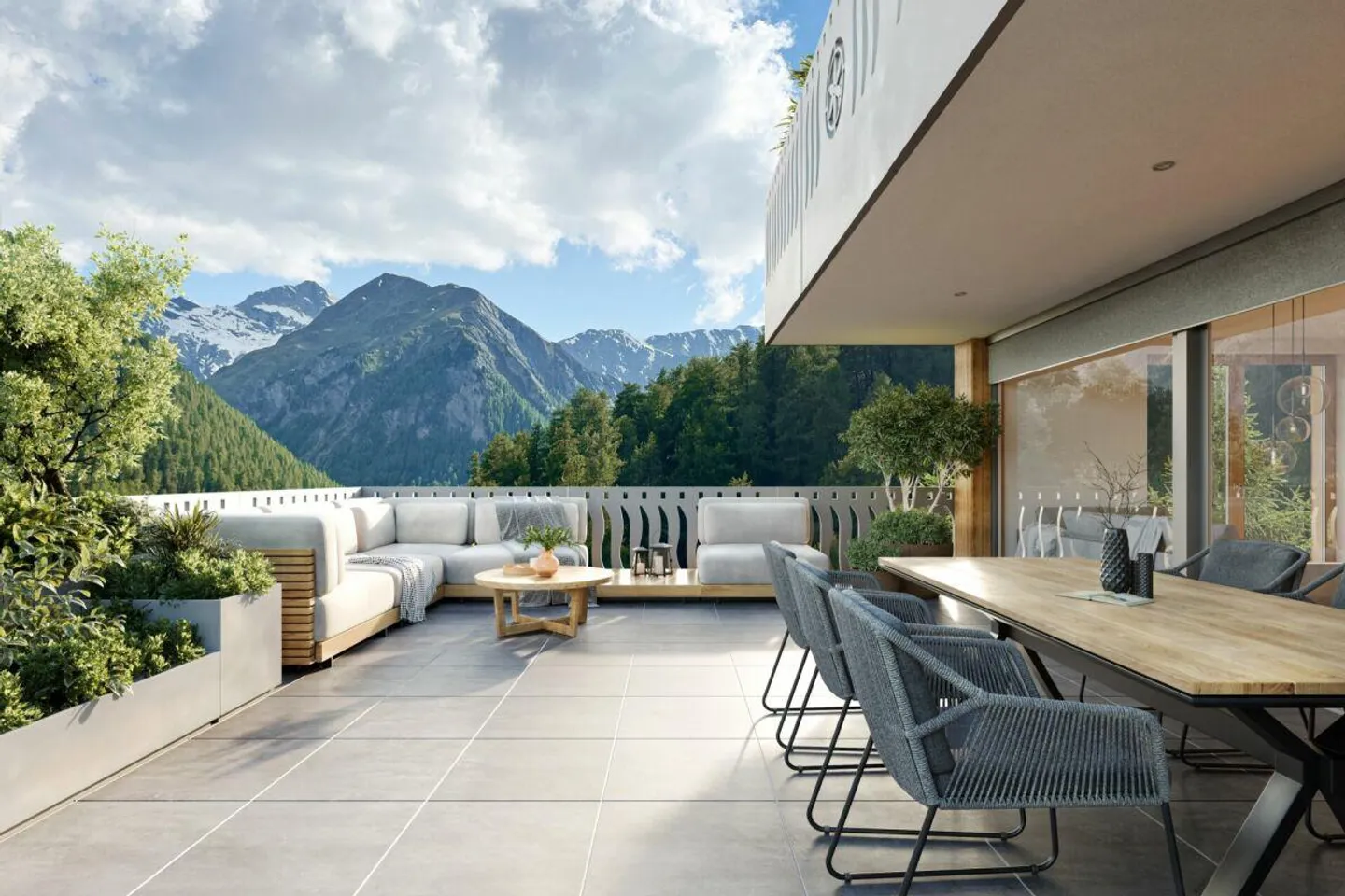 Wunderschöne Attikawohnung mit Bergblick - Foto 4 von 12