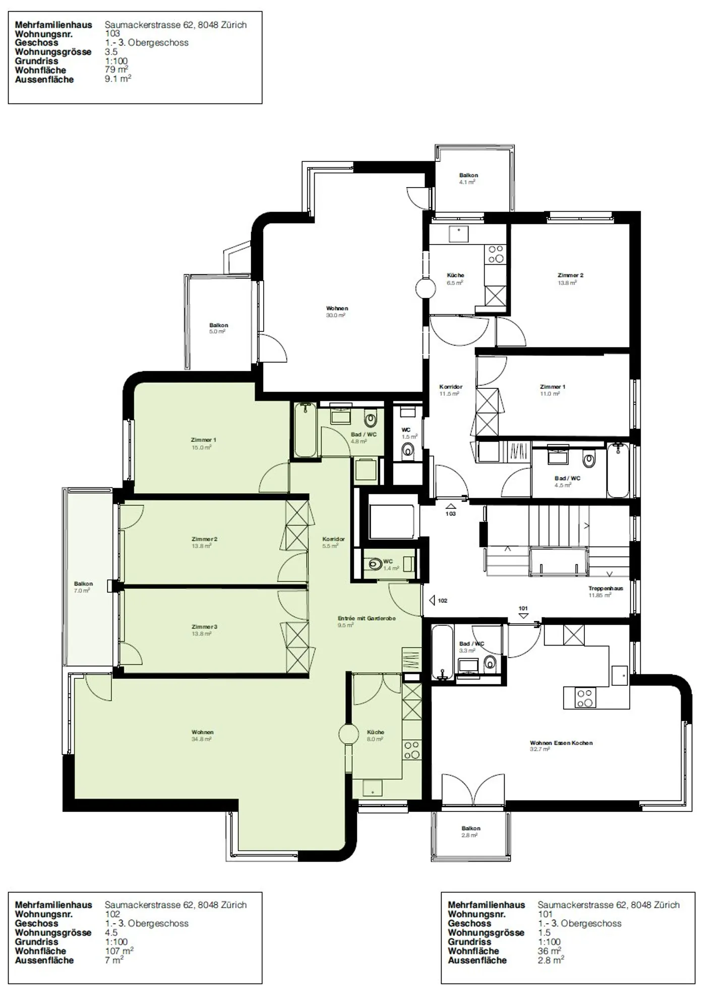 Modernes Apartment in Zürich Altstetten - Foto 3 von 3