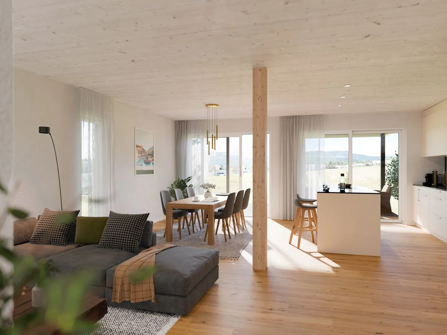 Moderne 5.5-Zimmer-Reiheneinfamilienhäuser im Grünen - Foto 4 von 12
