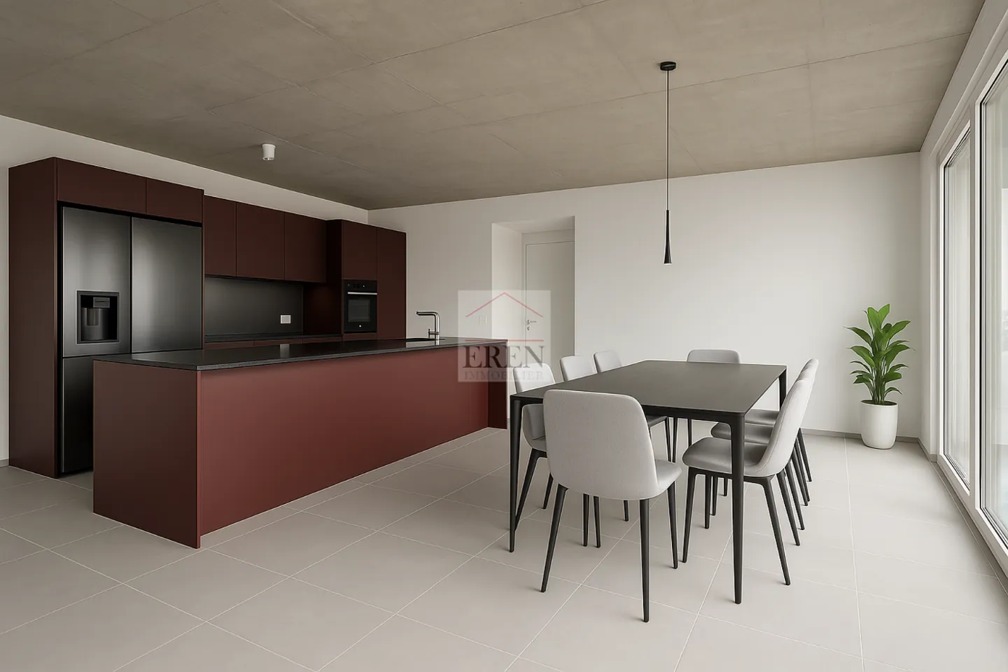 Beautiful 4-room penthouse with glass facades and large panoramic balcony of 45 m2 - Photo 2 of 12