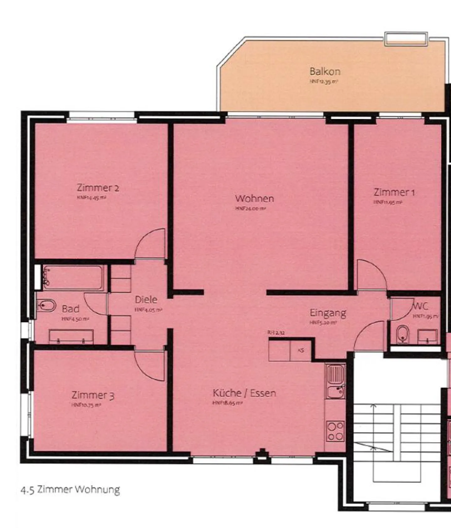 Bright 4.5 Room Apartment in the Green - Photo 11 of 11