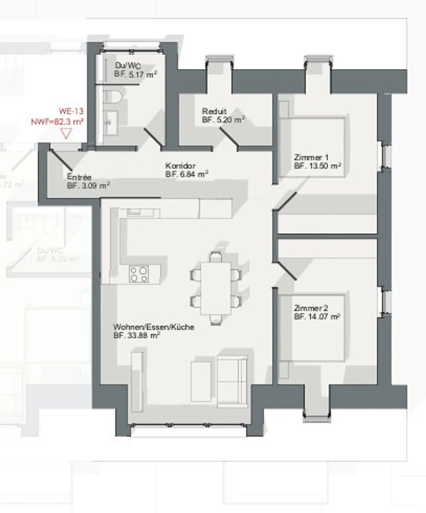 Stilvolles 3.5-Zimmer-Penthouse - Foto 2 von 17