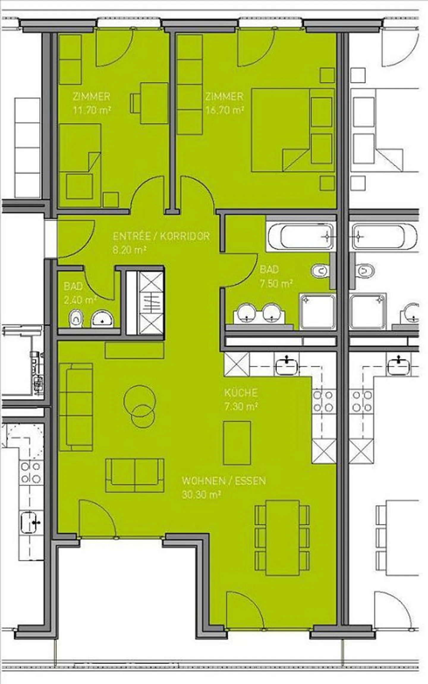 Städtische Wohnung mit Balkon - Foto 9 von 9
