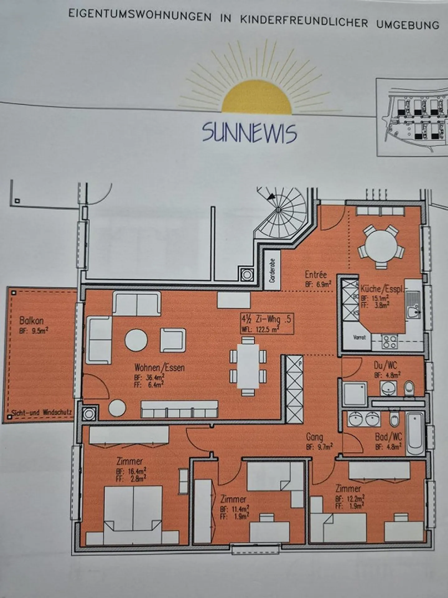 Appartement de 4,5 pièces à Kollbrunn - Photo 1 sur 10