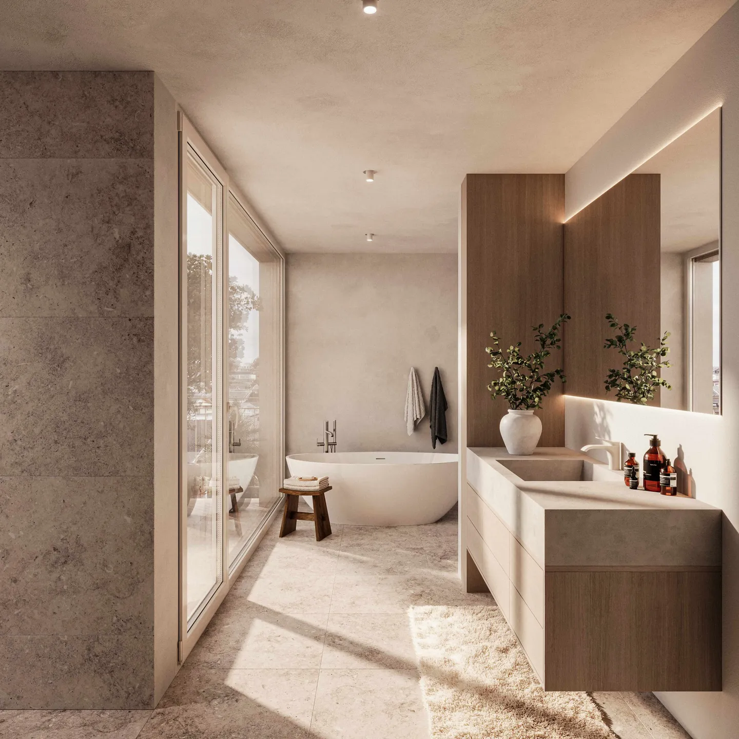 Penthouse luxueux avec grande terrasse sur le toit, accès par ascenseur et deux espaces extérieurs - Photo 4 sur 12