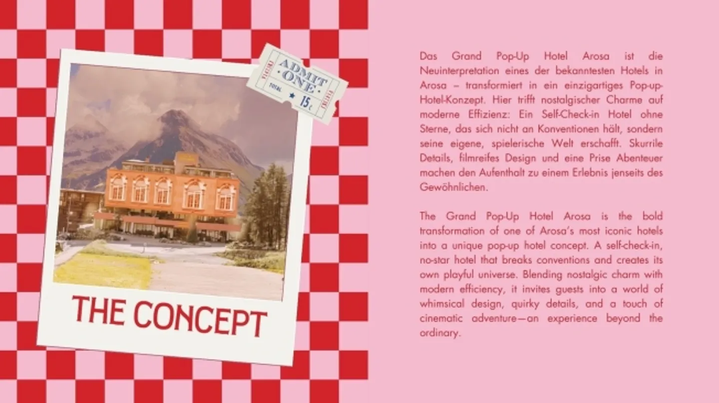 «Ein historisches 5-Sterne-Hotel wird zu einem Pop-Up Hotel für moderne Nomaden & Bergliebhaber!» - Foto 2 von 8