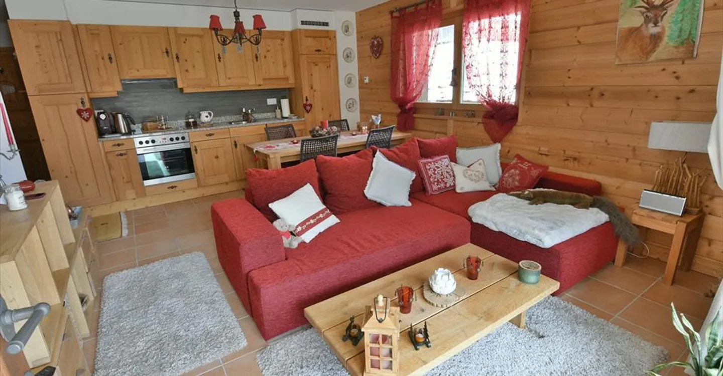 Warm 2.5-room luxury apartment with large terrace in Ovronnaz/VS - Photo 4 of 14