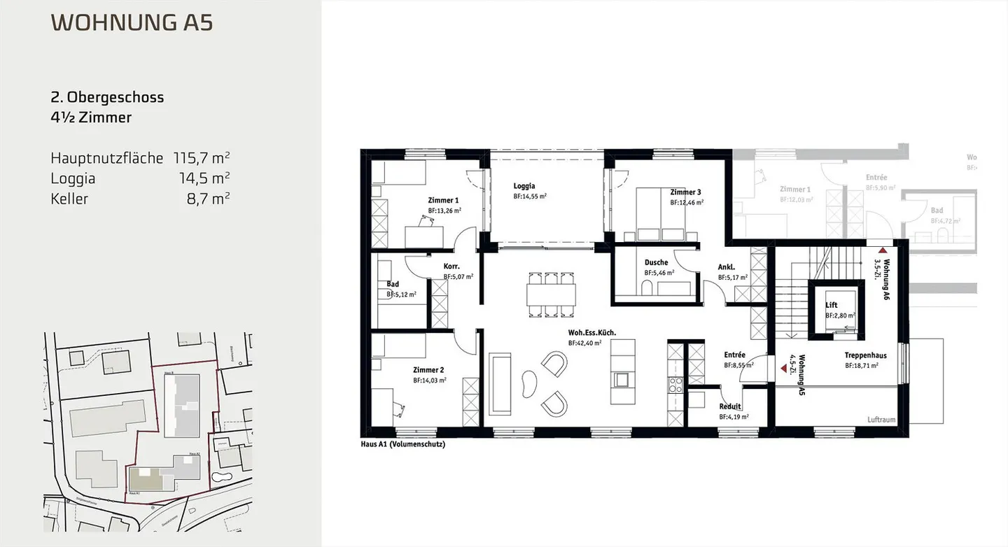RÉSERVÉ - Projet de construction neuve à Muri AG - Appartement moderne de 4,5 pièces dans le meilleur emplacement - Photo 2 sur 6