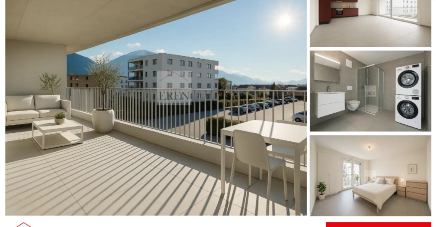 Superb 3.5 Room Apartment with Large 40m2 Balcony-Terrace on the 2nd Floor - Photo 1 of 11