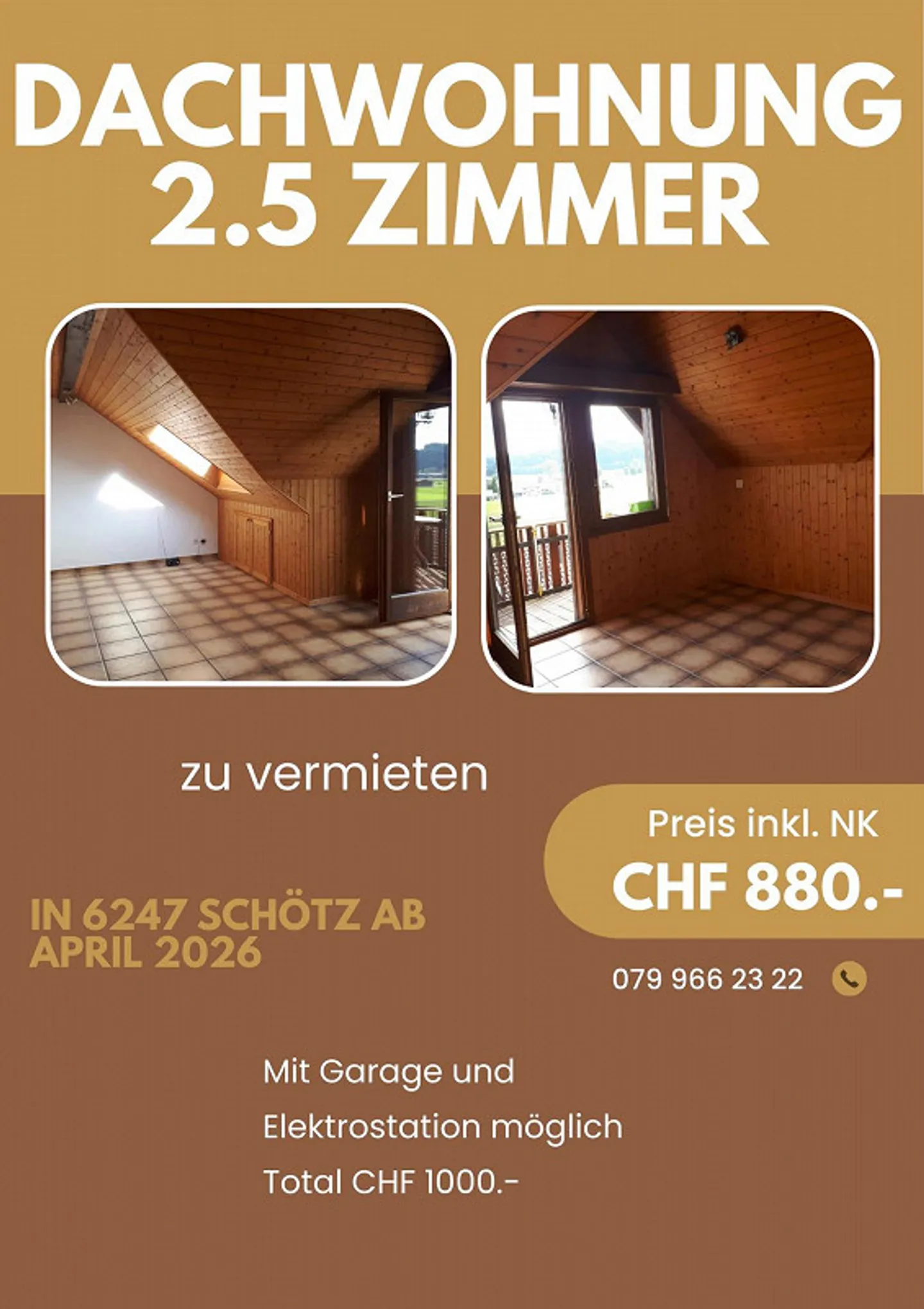 Attic apartment in Schötz - Photo 7 of 7