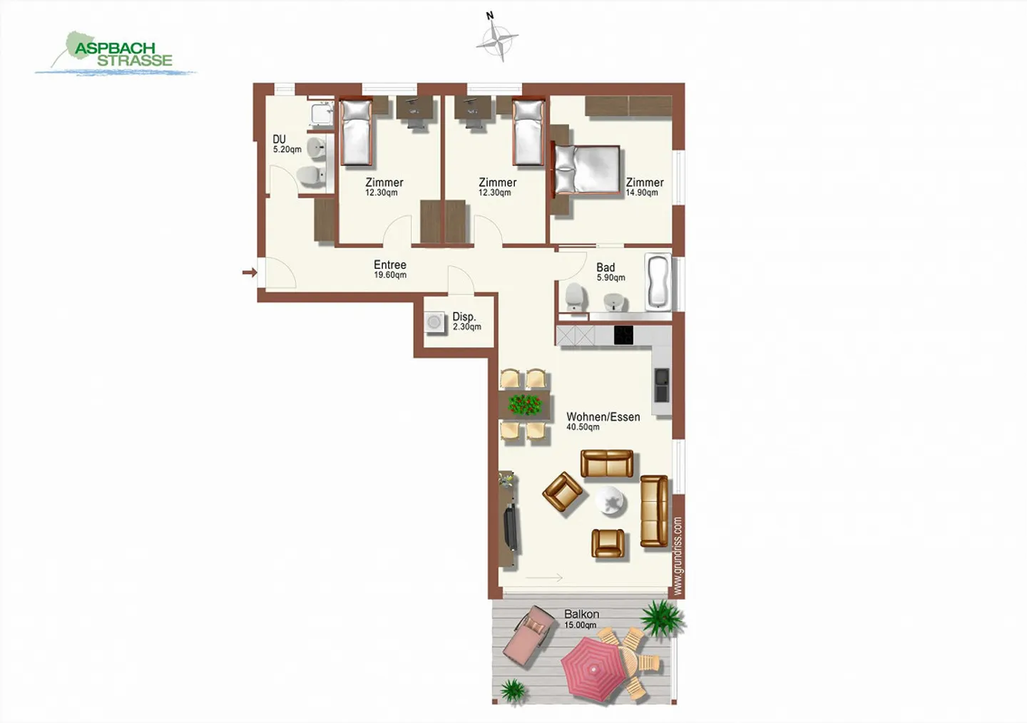 Appartamento 4½ locali 113 m² con balcone – Minergie – 10 min. Aeroporto di Zurigo - Foto 13 di 13