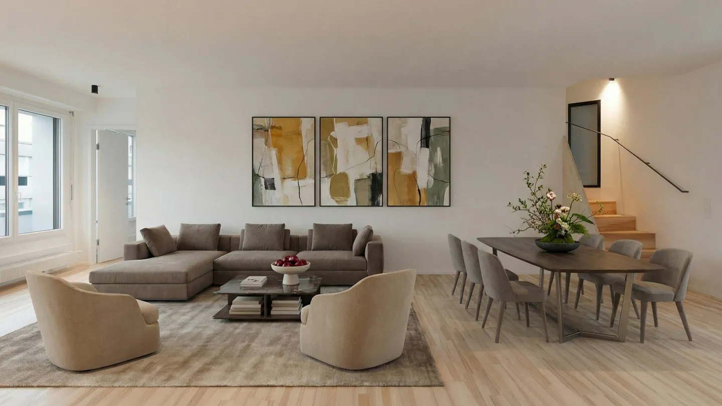 Rheinromantik : Votre nouveau chez-vous au cœur de Bâle - 4.5 Maisonette - Photo 1 sur 10