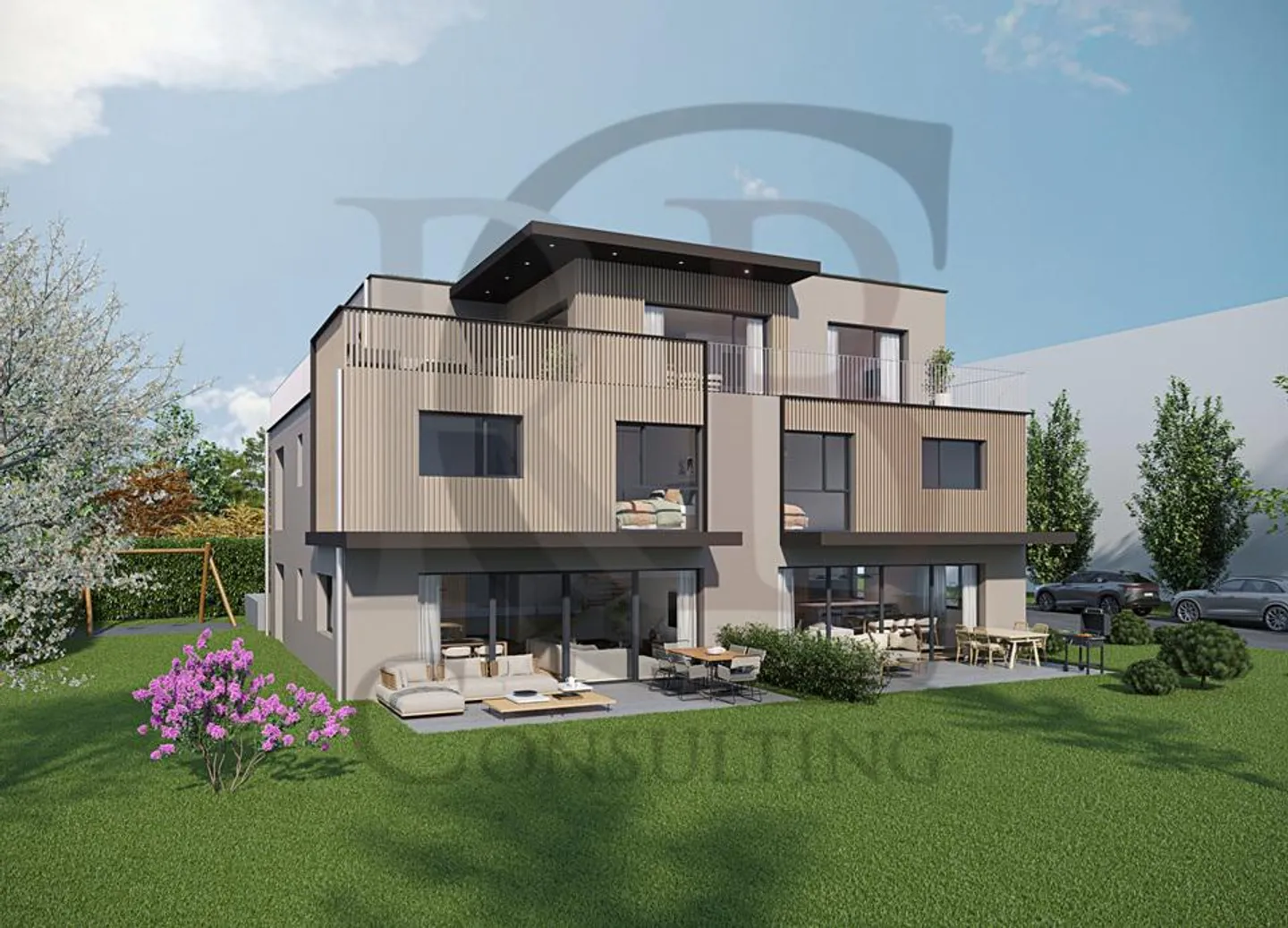DUPLEX 5,5 STANZE DI 159 M2 - GIARDINO CON TERRAZZA DI 220 M2, TRANQUILLO A MORGES! - Foto 1 di 5