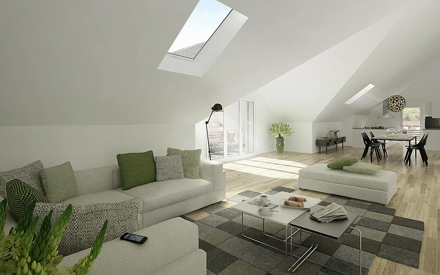 Moderno appartamento mansardato di 4,5 stanze con charme e ampio spazio - Foto 5 di 8