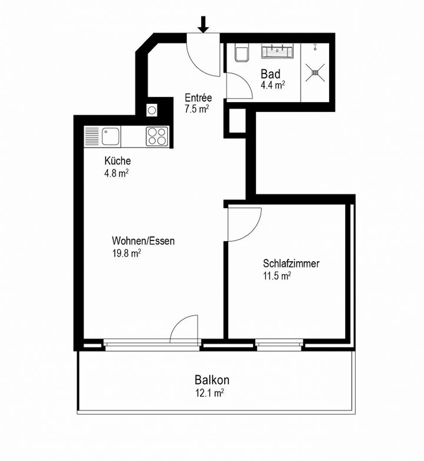 Stilvolles Apartment in Klosters - Foto 8 von 8