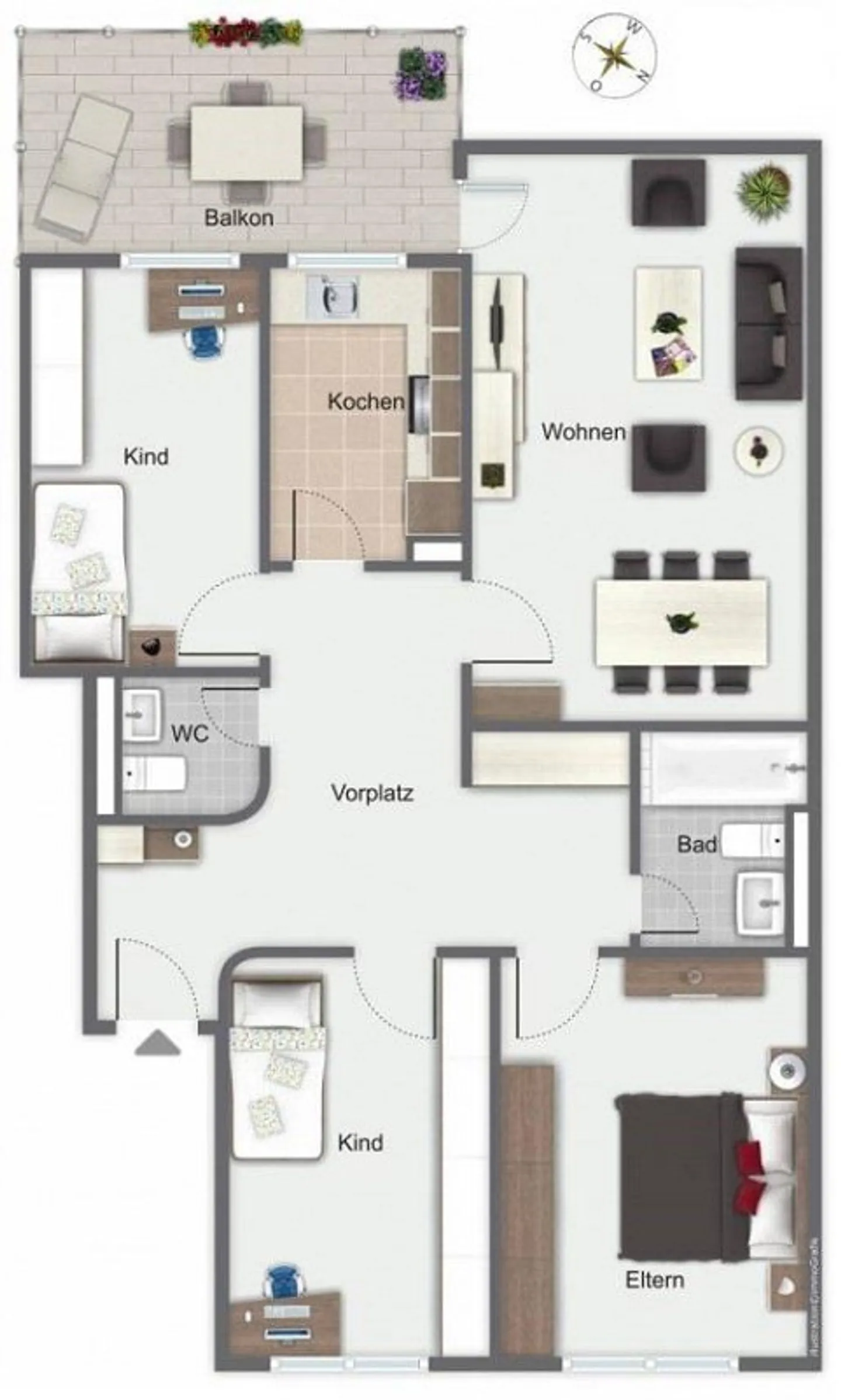 Attrayant appartement en copropriété de 4,5 pièces à Winterthur-Seen - Photo 9 sur 10