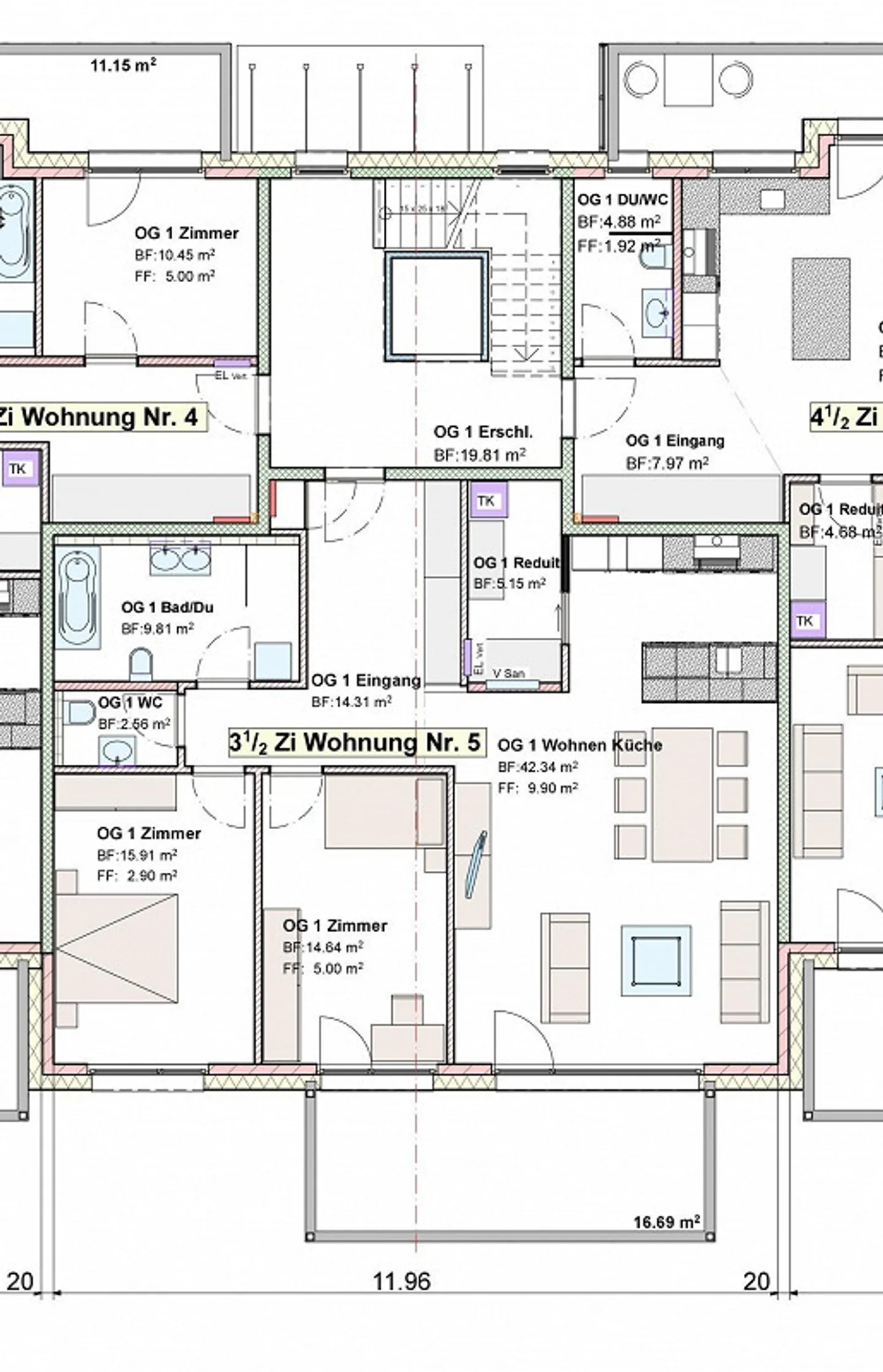 Modern 3.5-room apartment in a quiet location from June 1, 2026 - Photo 9 of 9