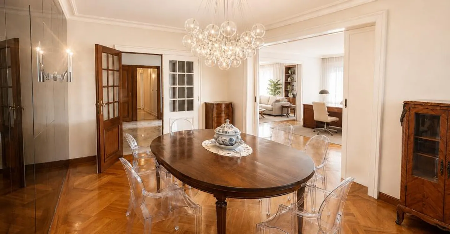 Geräumige Luxuswohnung - 8 Zimmer - Genf Rechte Seite - Foto 3 von 9