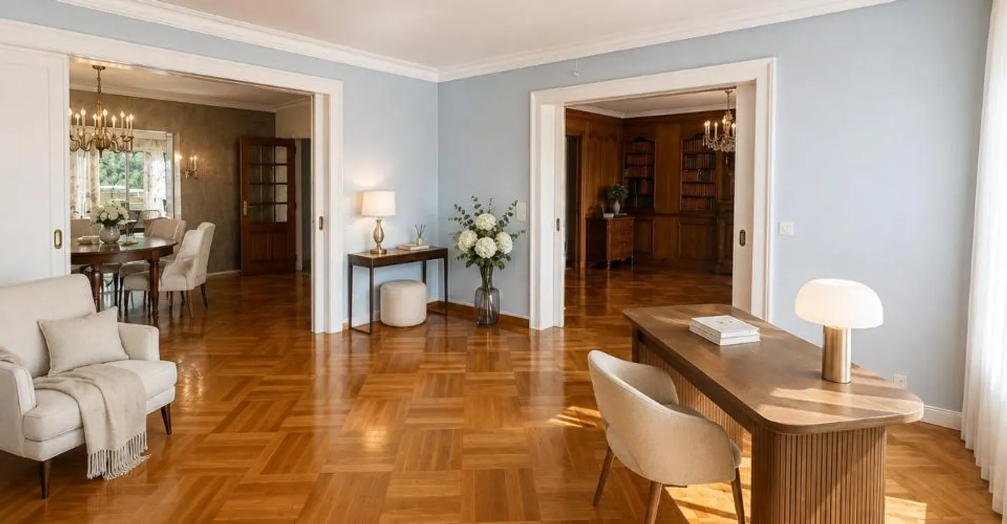 Geräumige Luxuswohnung - 8 Zimmer - Genf Rechte Seite - Foto 2 von 9