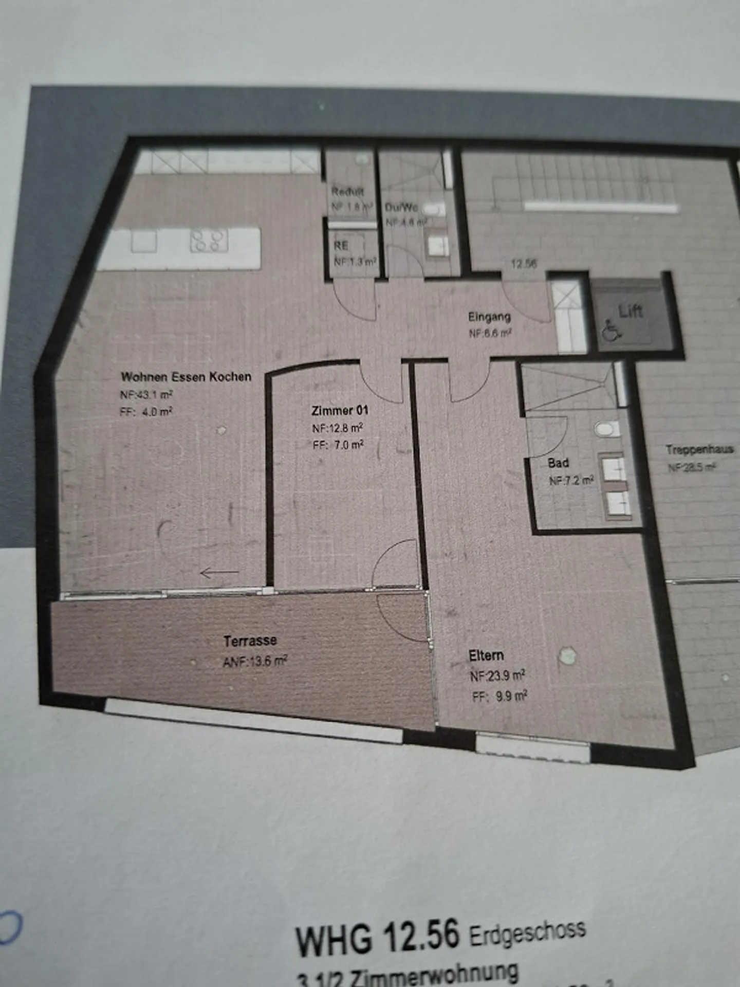 Modernes Apartment mit Pilatusblick - Foto 7 von 7