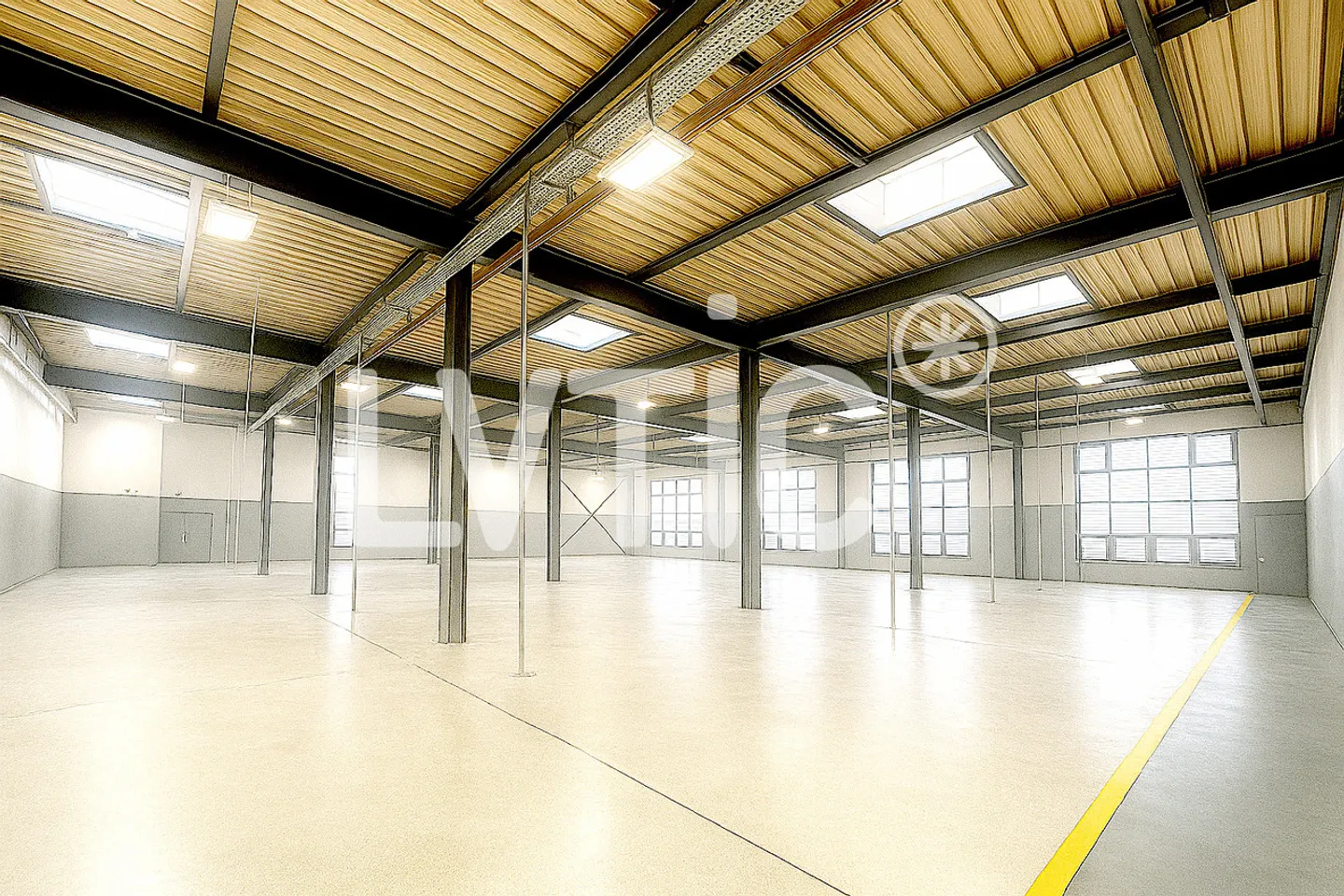 Hall industriel, 3600 m2 de bureaux à louer près de Cortaillod - Photo 2 sur 4