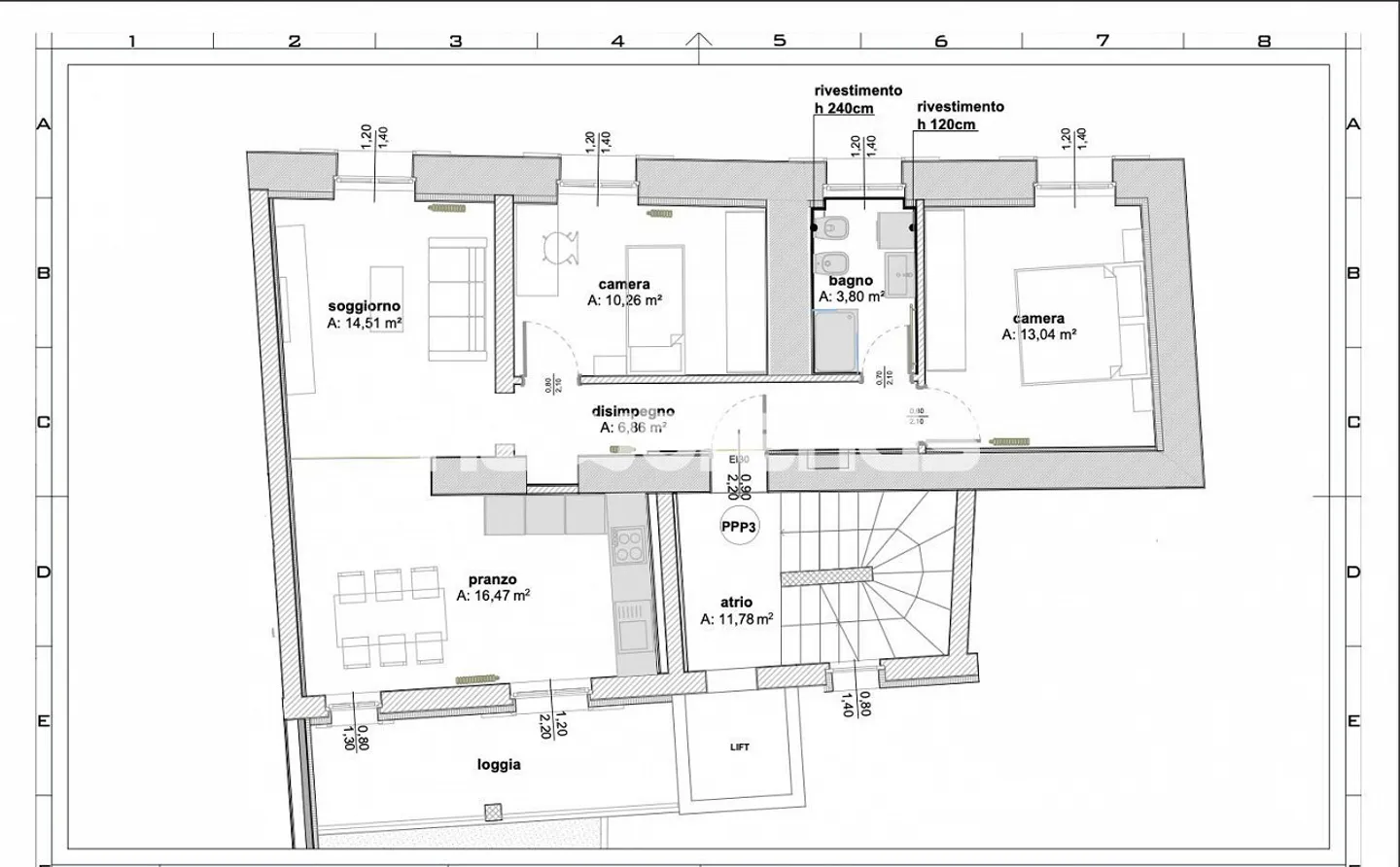 Rancate, 3,5 stanze, 2° piano con balcone e servizi nelle vicinanze - Foto 2 di 3