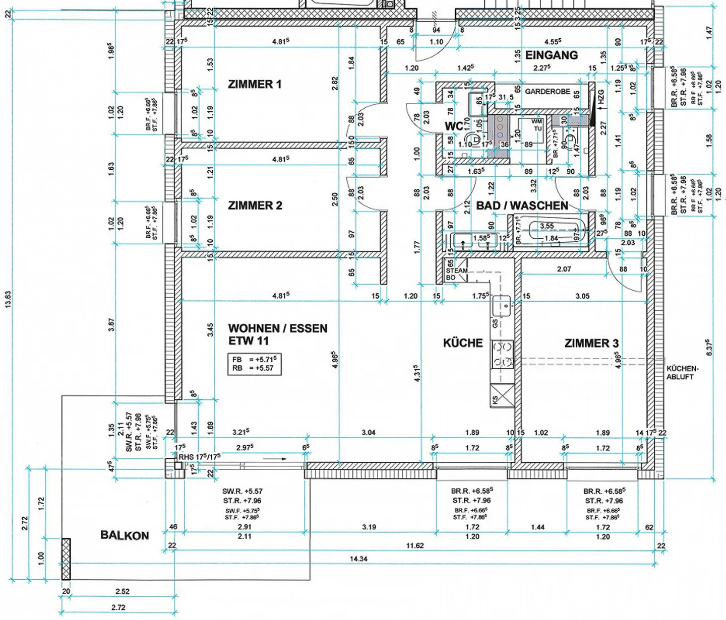 Appartement spacieux de 4,5 pièces près du Rhin - Photo 10 sur 11