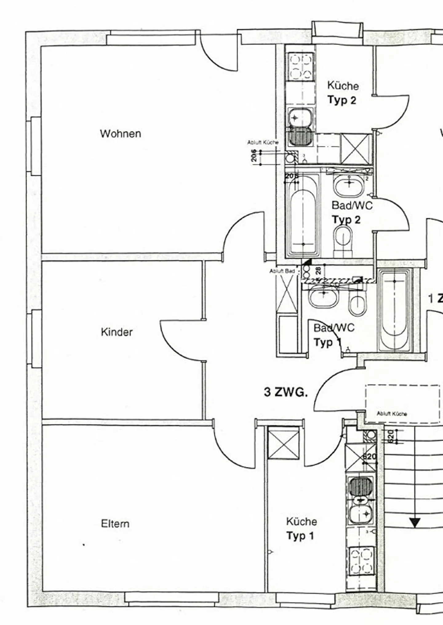 Appartamento di 3 stanze al 2° piano in affitto a 8048 Zurigo - Foto 9 di 9