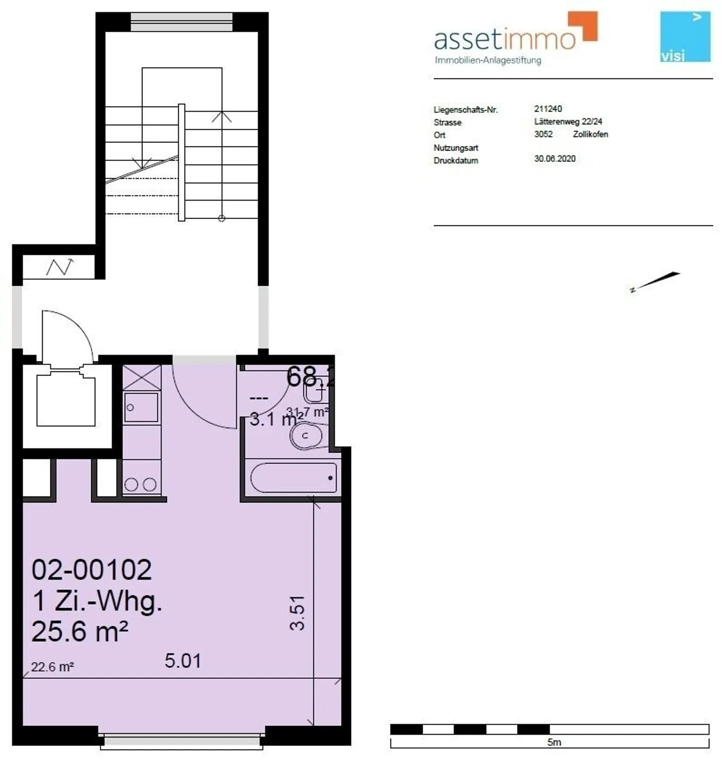 Modernes Studio mit sonnigem Balkon - Foto 8 von 8