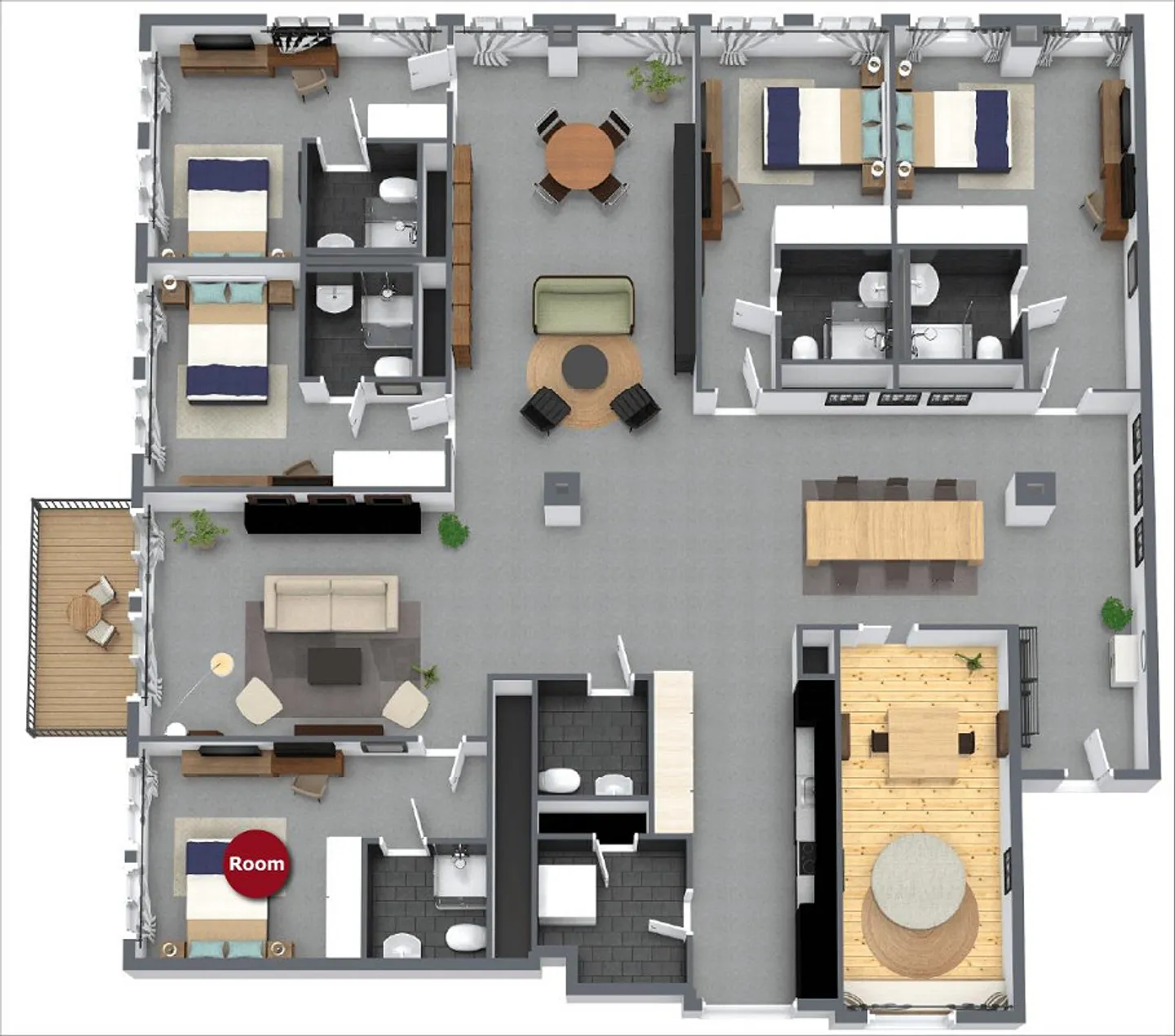 Moderne Co-Living, das Intimität, Arbeit und gemeinsames Leben in Renens vereint - Foto 31 von 31