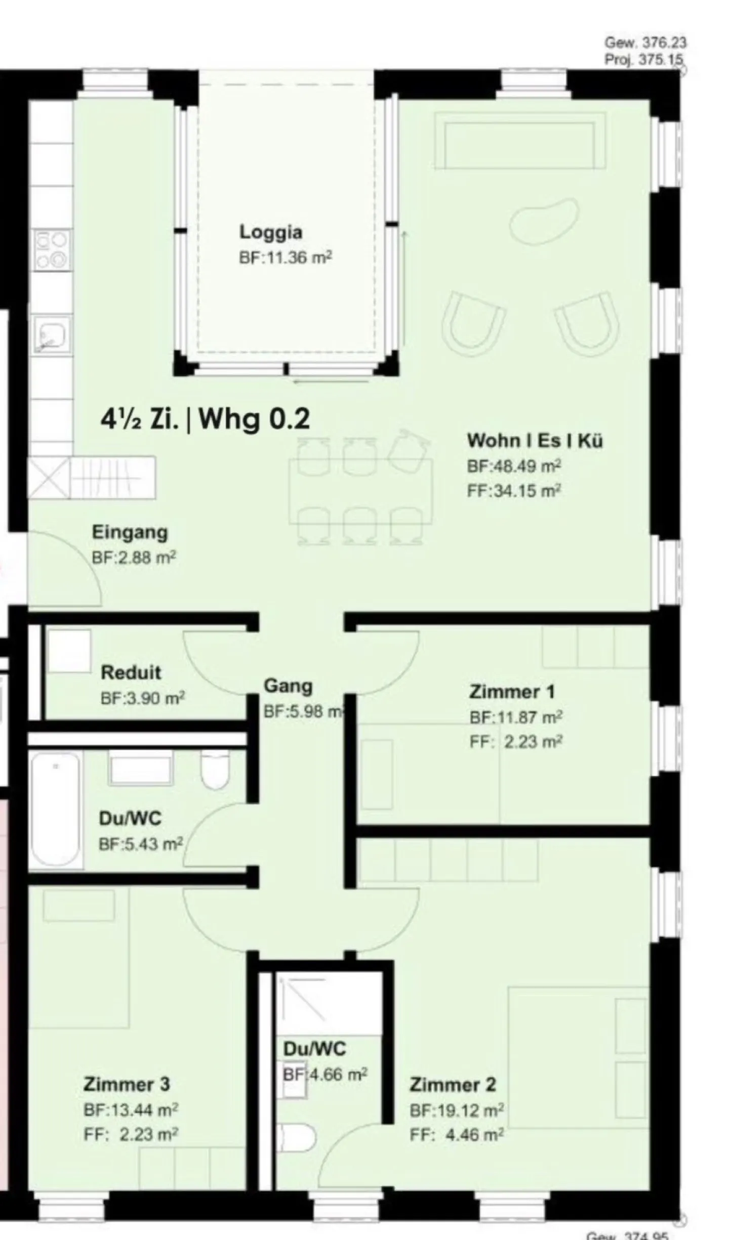 Bellissimo appartamento di 4.5 stanze a Niedergösgen - Foto 1 di 1