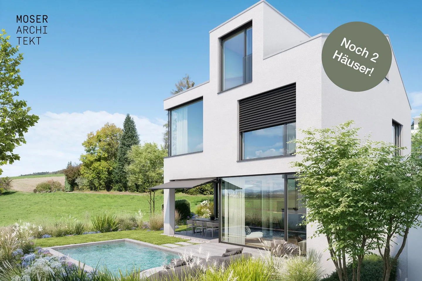 Moderne freistehende Wohnung mit Aussicht - Foto 1 von 10