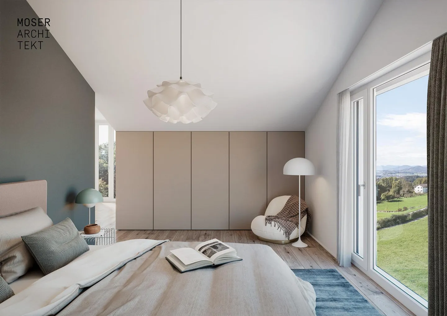 Moderne freistehende Wohnung mit Aussicht - Foto 6 von 10