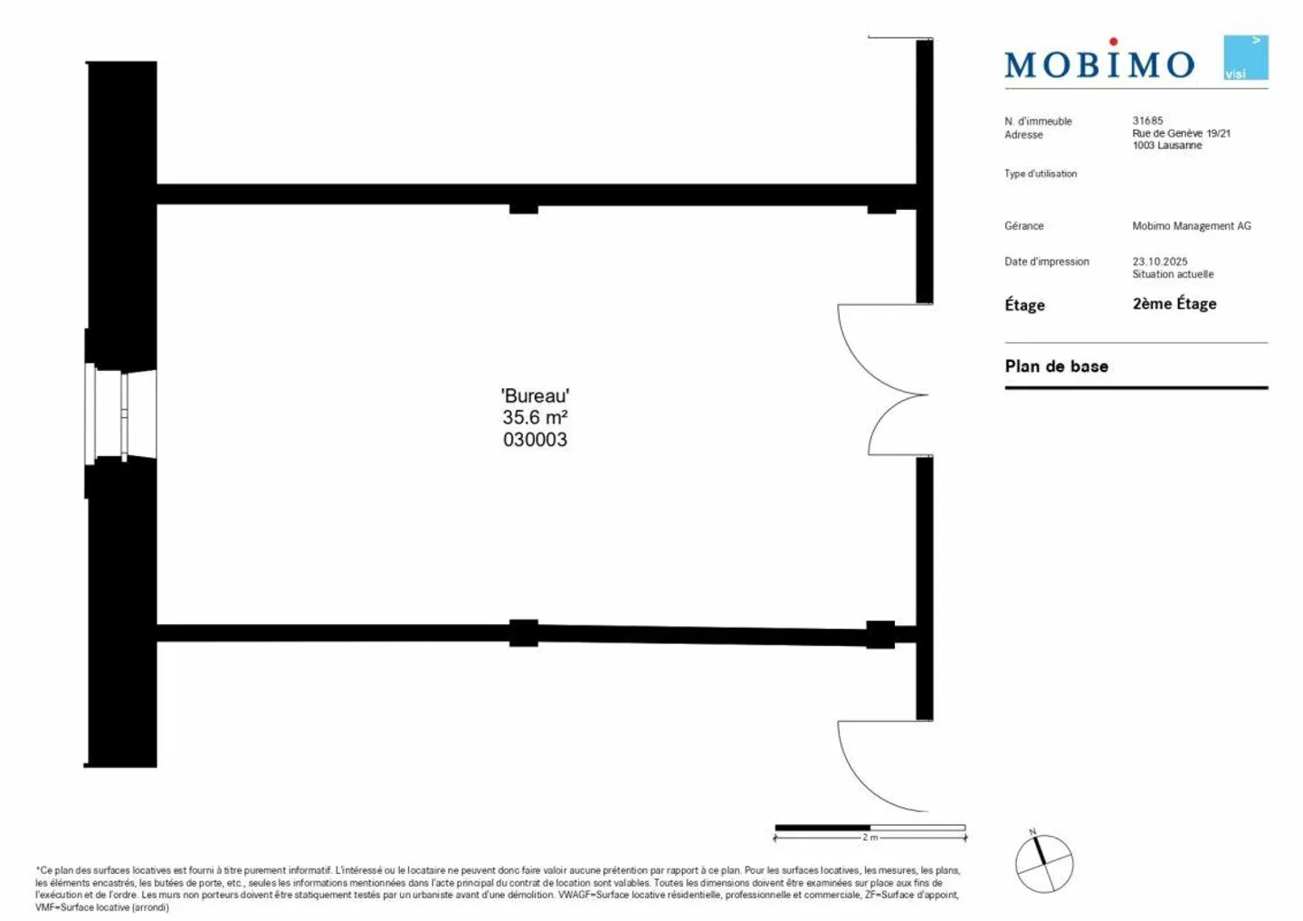 Bureau de 35 m2 à louer en centre-ville de Lausanne - Photo 4 sur 4
