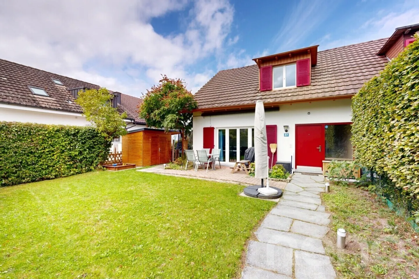 Casa bifamiliare moderna di 4,5 stanze con giardino e vista parziale - Foto 12 di 12
