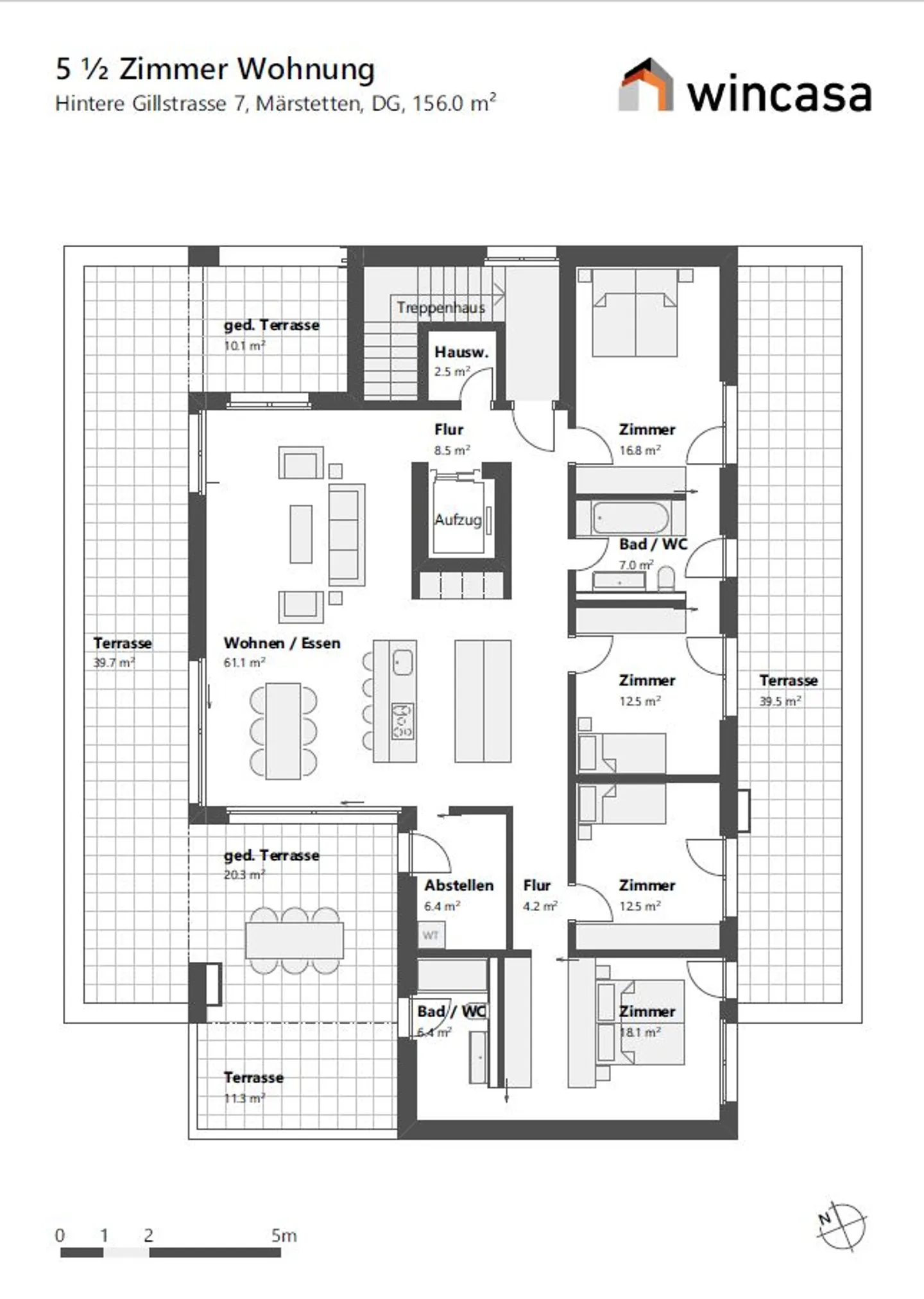 Traumwohnung mit zwei Terrassen und traumhafter Weitsicht! - Foto 12 di 12