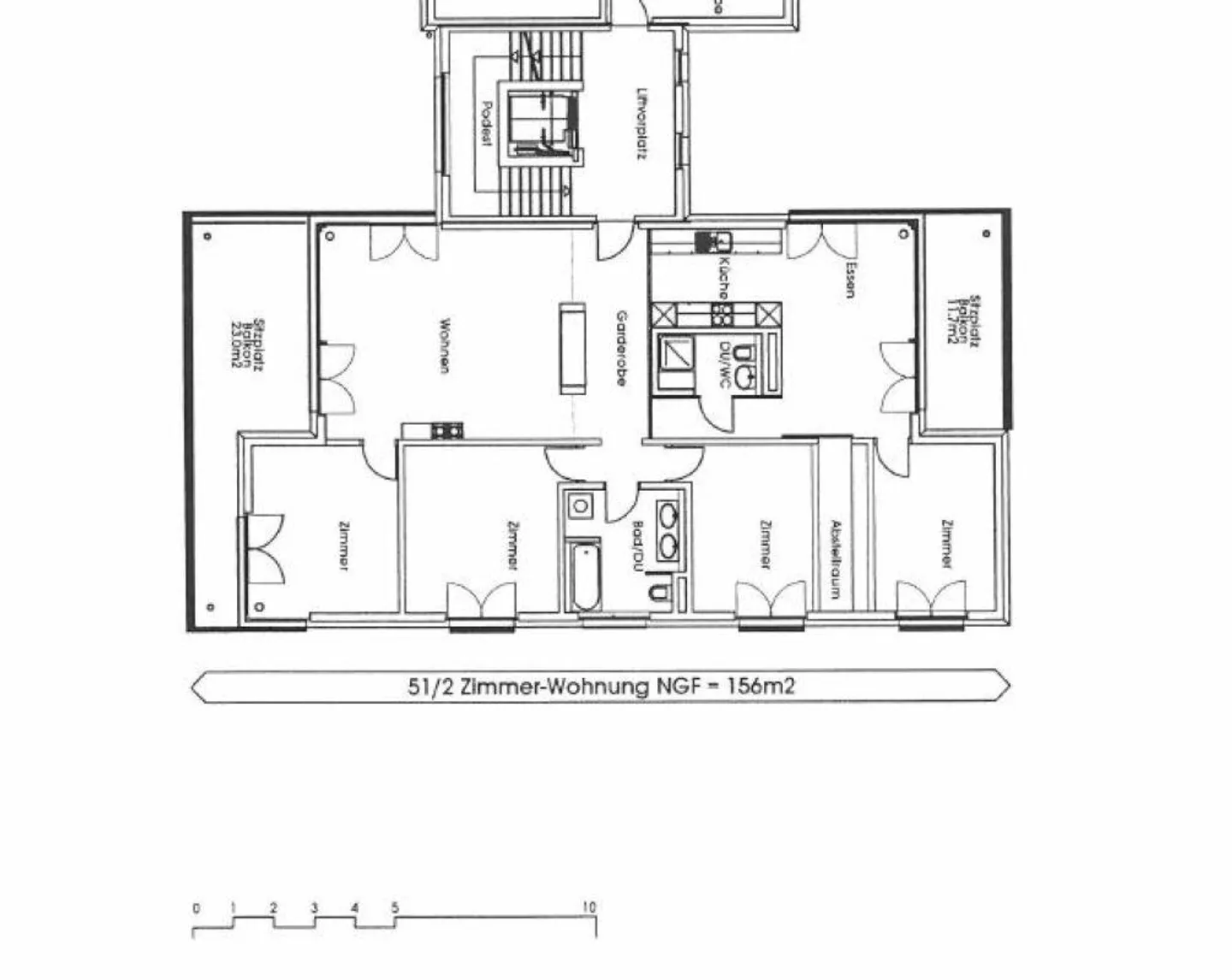 Fabelhafte 5.5 Zimmer Wohnung mit Garten - Foto 12 von 12