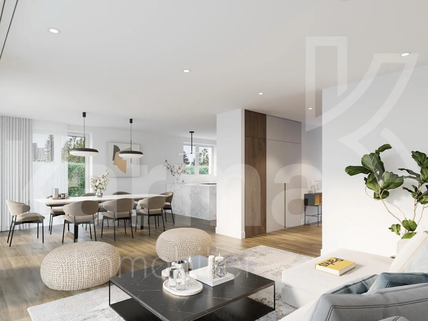 *NEU* Neues Projekt von 3 Doppelhaushälften - VILLA A - Foto 3 von 4