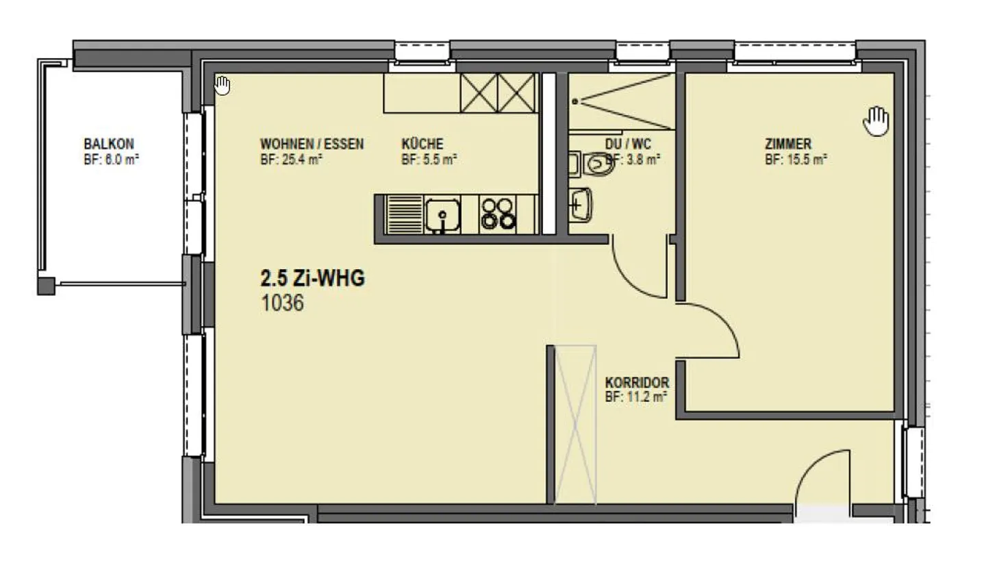 Charming 2½-room apartment - Photo 10 of 10